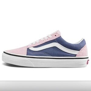 Vans Suede Pink and Navy Sneakers bin 1